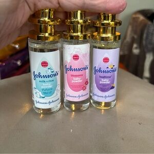 Baby Powder Trio Mists  Set - Blue, Pink, Purple - 35ml each.  New!